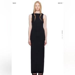 SKIMS Soft Lounge Sleeveless Ribbed Black Maxi Dress Size S